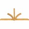 Ekena Millwork Redmond Rough Sawn Timber Gable Bracket, Western Red Cedar, 96"W x 56"H x 4"D x 4"F, 14/12 Pitch GBW096X56X0404RED00RWR - alternate 3